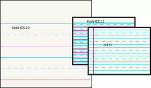 Practice Paper White Newsprint - Solid Line Ruling