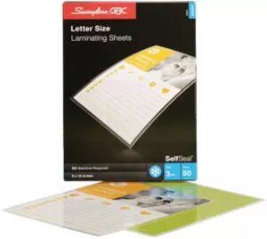 SelfSeal™ Single-Sided Clear Laminating Sheets