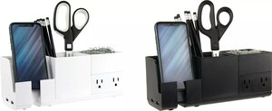 Bostitch Konnect™ Stackable Desk Organizer + Power Station