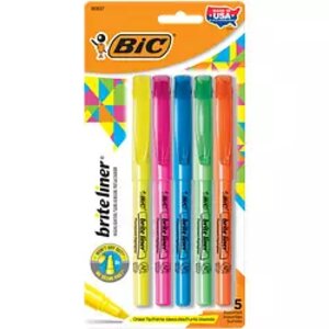 BIC Brite Liner Highlighers 5 Pack