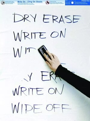 Self-Cling Dry Erase Pad