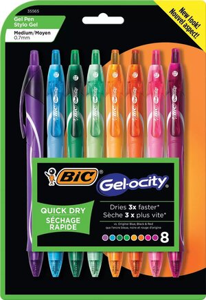 BIC® Gelocity Quick Dry Retractable Pens