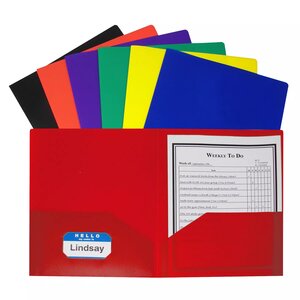 C-Line Two Pocket Heavyweight Poly Folder