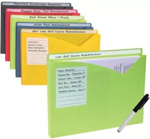 C-Line® Write-On Poly File Jackets