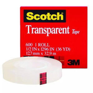 Scotch® 600 Transparent Tape Rolls - 1