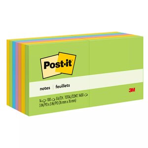 Post-it® Notes Original Pads in Floral Fantasy Colors