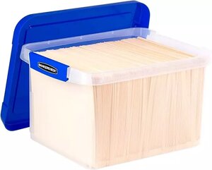 Bankers Box® Heavy Duty Letter / Legal Plastic File Box