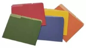 Colored File Folders