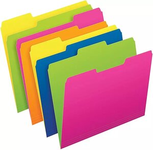 Pendaflex® Glow Twisted Twin File Folder