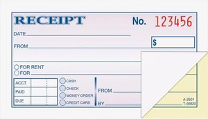 Duplicate Money Receipt Book