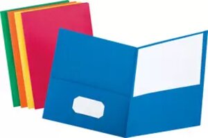 Colorful Oxford™ Twin Pocket Portfolios