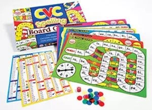 CVC Spelling Board Games