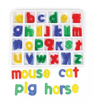 Jumbo Lowercase Alphabet Set with Storage Tray