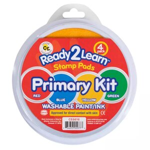 Jumbo Washable Primary Paint/Ink Pads