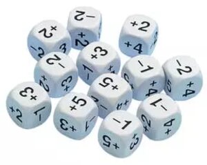 Positive and Negative Number Dice