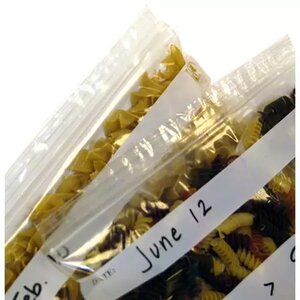 Zipper Top Storage Bags- White Label Strip