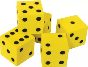 Foam Traditional Dice