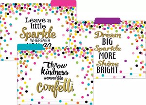 Confetti File Folders