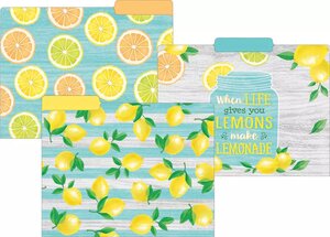 Lemon Zest File Folders