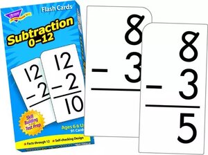 Flash Cards - Subtraction 0-12