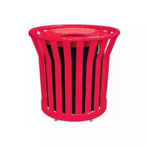 Welded Steel Outdoor Trash Receptacles