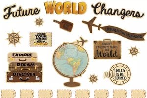 Travel the Map Future World Changers Bulletin Board Set