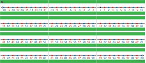 Dry-Erase Classroom Number Line (-20 to 100)