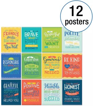 Positive Character Traits Mini Posters