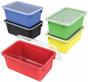 Plastic Storage Tote Trays and Plastic Clear Lids