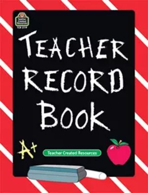 Chalkboard Teacher Record Book