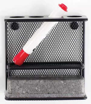 Onyx Mesh Marker Holder with Shelf