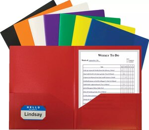 C-Line® Heavyweight Poly Two-Pocket Portfolios