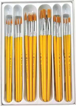 Golden Taklon Brush Set