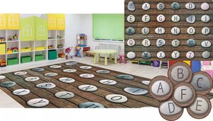 Alphabet Stones Seating Rug