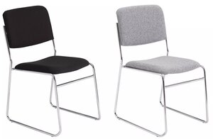 8600 Series Signature Lightweight Fabric Padded Stack Chair