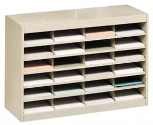 24 Compartment Steel Literature Organizers