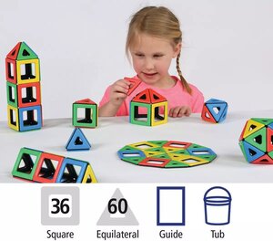 Magnetic Polydron Class Set