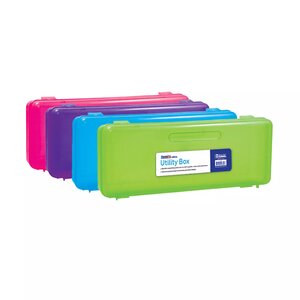 Bazic Bright Multipurpose Utility Box- Ruler Length