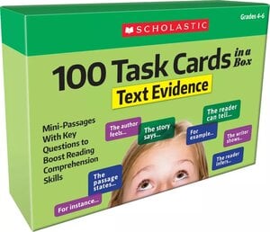 100 Task Cards in a Box: Text Evidence