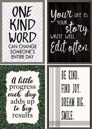 Modern Farmhouse Positive Poster Set