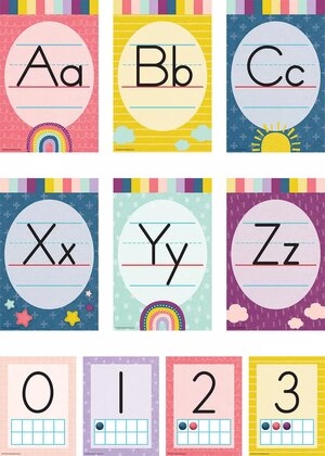 Oh Happy Day Alphabet Bulletin Board Set