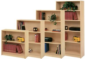 Radius Edge Stationary Bookcases