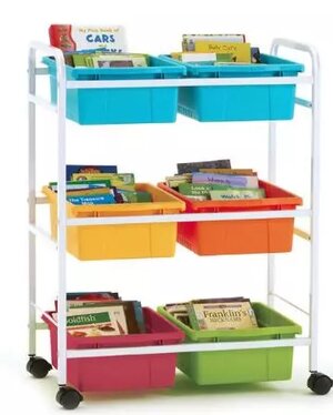 Small Book Browser Cart