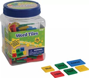 Tub of Word Tiles