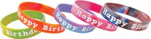 Fancy Happy Birthday Wristbands