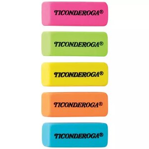 Ticonderoga® 30 Count Neon Erasers