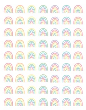 Pastel Pop Rainbow Incentive Stickers