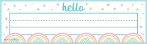 Pastel Pop Name Plates