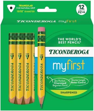 Ticonderoga My First Short Pencil w/ Eraser