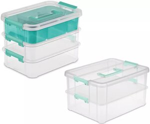 Stack and Carry Storage Box with Handle